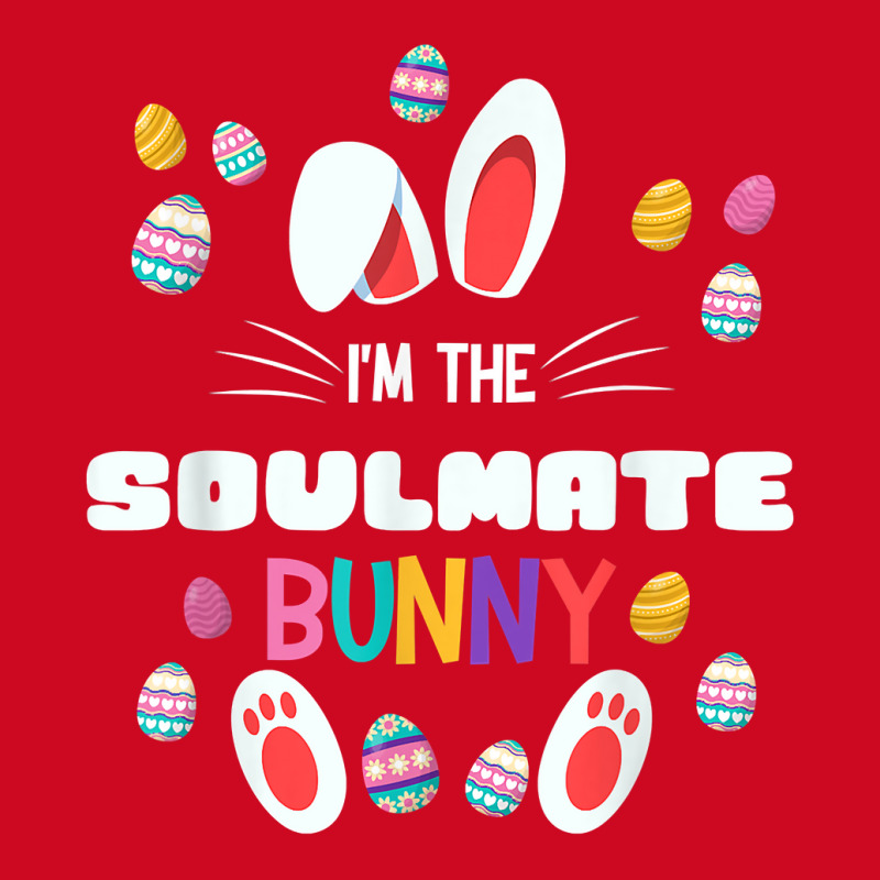 I'm The Soulmate Bunny Matching Family Easter Party Eggs T Shirt Pom Pom Beanie | Artistshot