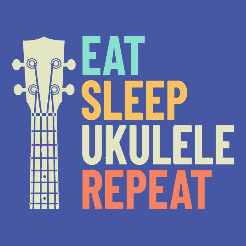 Eat Sleep Repeat T  Shirt Eat Sleep Ukulele Repeat Ukulele Headstock R Pom Pom Beanie by millsbetty295 | Artistshot