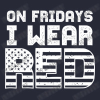 On Fridays I Wear Red Friday American Flag Deployed Solders Supporter Pom Pom Beanie | Artistshot