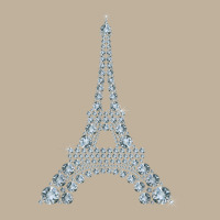 Eiffel Tower With Diamonds The Parisian French Love Sign T Shirt Sun Shade Cap | Artistshot