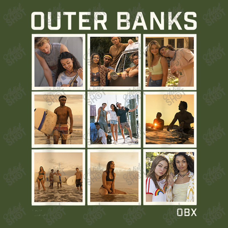 Outer Banks Group Shot Photo Panel Collage Sun Shade Cap by kamiatun | Artistshot