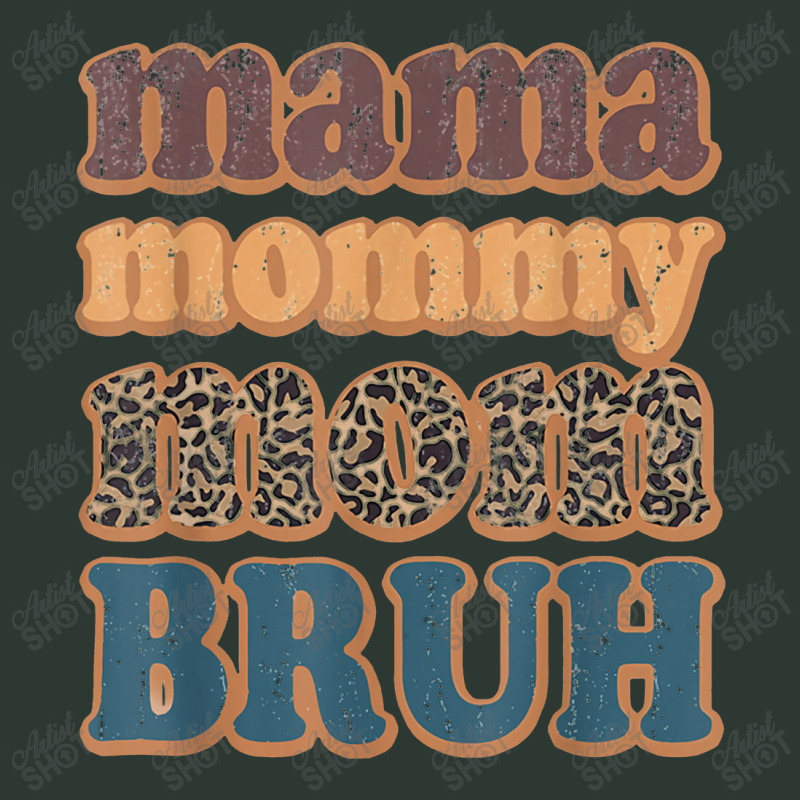 Mama Mommy Mom Bruh Vintage Leopard Boys Girls Kids Mesh Back Trucker Hat | Artistshot