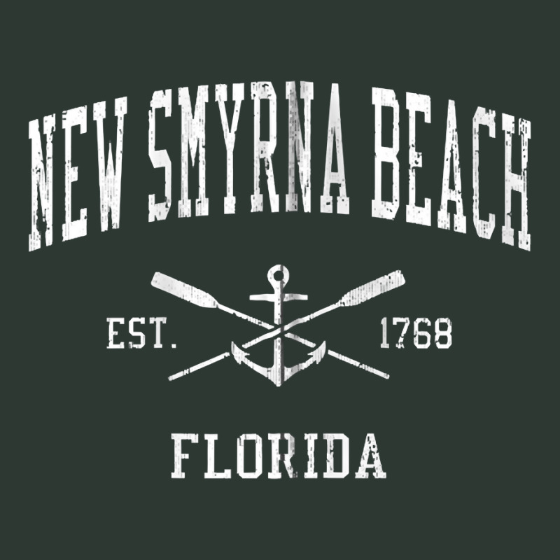 New Smyrna Beach Fl Vintage Crossed Oars & Boat Anchor Sport Zip Hoodi Mesh Back Trucker Hat | Artistshot