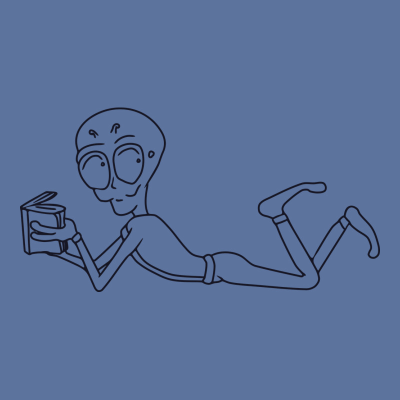 An Alien Lying On While Reading A Book Lightweight Hoodie by selos47 | Artistshot