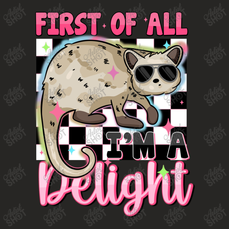 First Of All I'm A Delight Ladies Fitted T-Shirt by Oma's Magic World | Artistshot