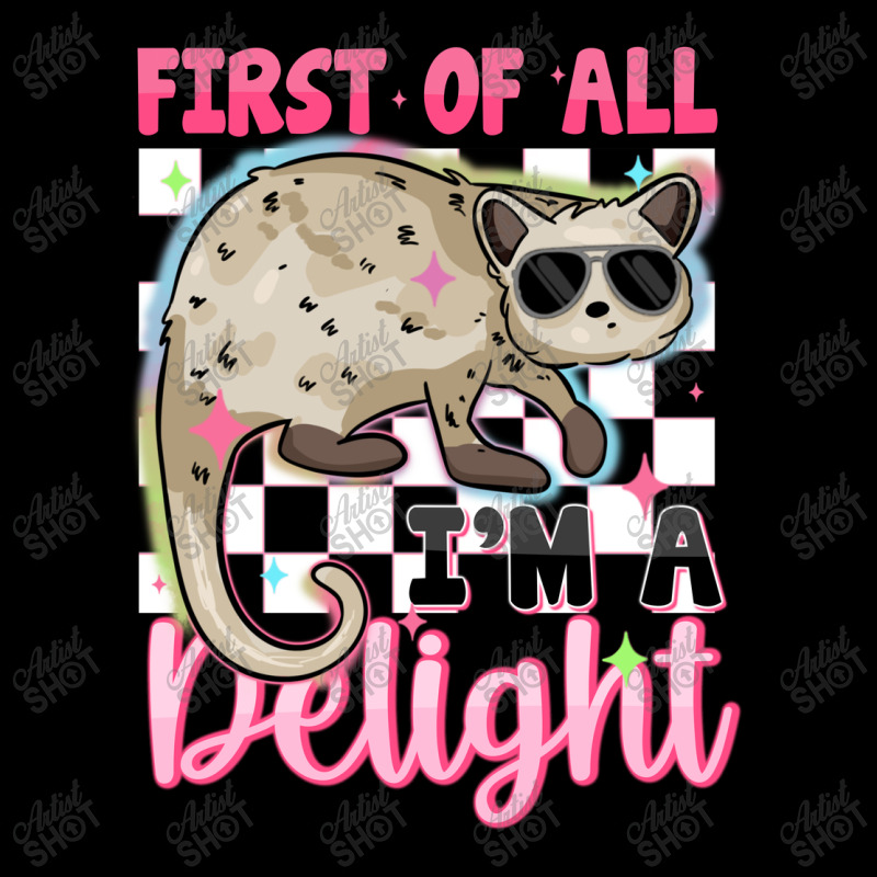 First Of All I'm A Delight Women's V-Neck T-Shirt by Oma's Magic World | Artistshot