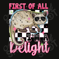 First Of All I'm A Delight Scorecard Crop Tee | Artistshot