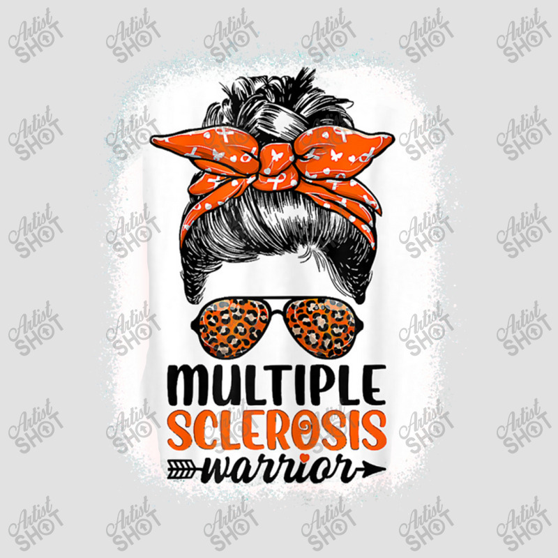 Womens Ms Warrior Messy Bun Leopard Multiple Sclerosis Awareness T S Foam Trucker Hat | Artistshot