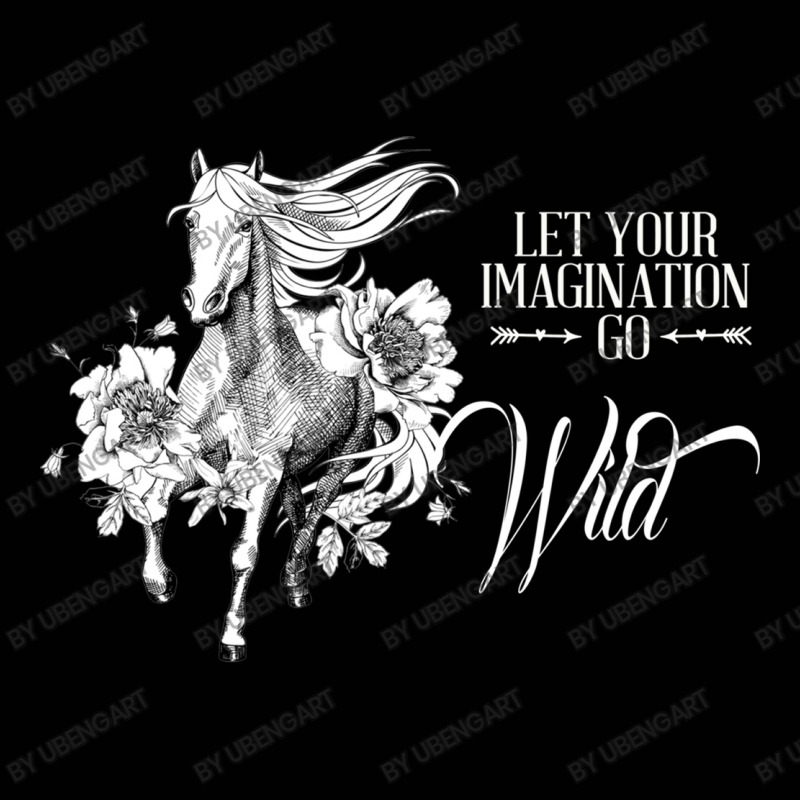 Let Your Imagination Go Wild Botanical Flower Horse Toddler 3/4 Sleeve Tee by UbengArt | Artistshot