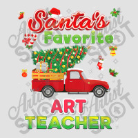 Santa's Favorite Art Teacher Christmas Tree Truck T Shirt Foam Trucker Hat | Artistshot