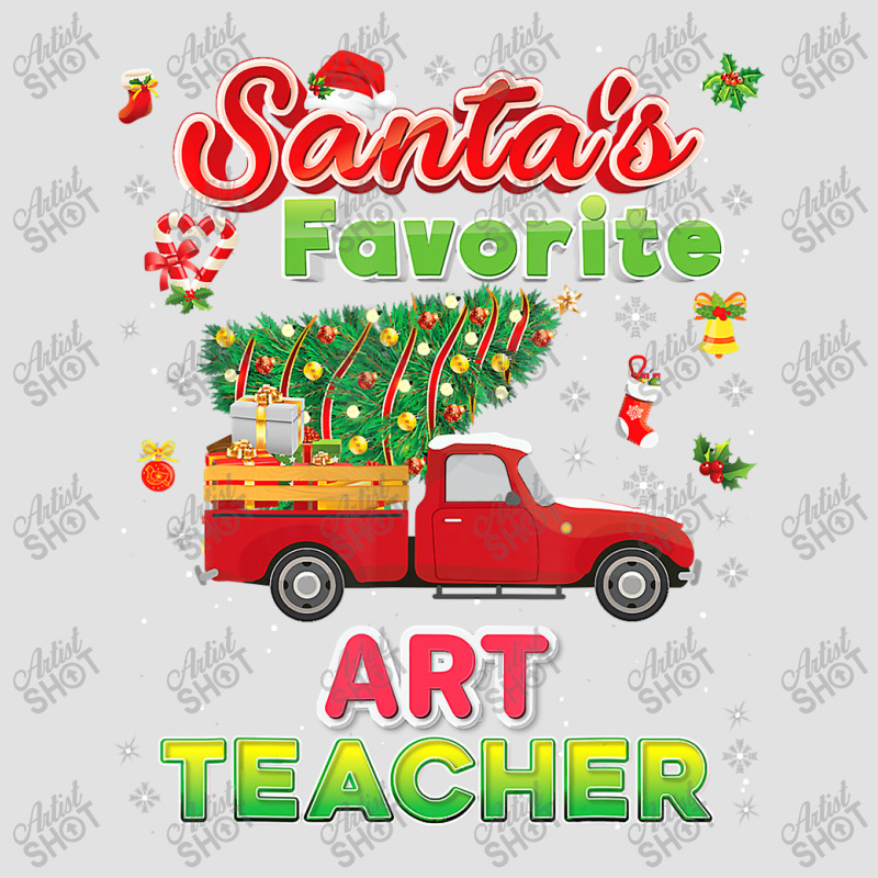 Santa's Favorite Art Teacher Christmas Tree Truck T Shirt Foam Trucker Hat by Mark_Liegerot | Artistshot