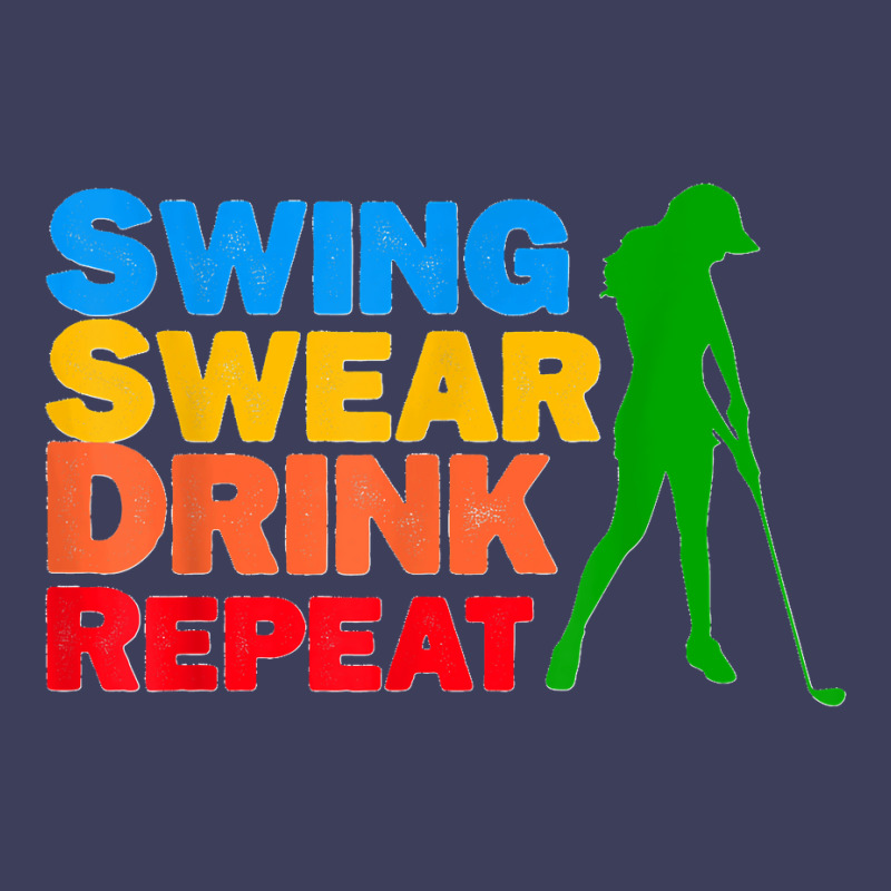 Swing Swear Drink Repeat Love Golf Adjustable Baseball Cap | Artistshot