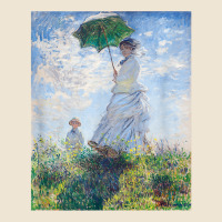 Monet's Woman With A Parasol  Modern Art Famous Painting T Shirt Adjustable Baseball Cap | Artistshot