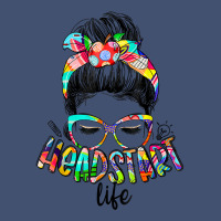 Early Head Start Life Messy Bun Back To School Teacher T Shirt Dyed Cap | Artistshot