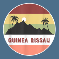 Guinea Bissau Mountain And Palms T Shirt Dyed Cap | Artistshot