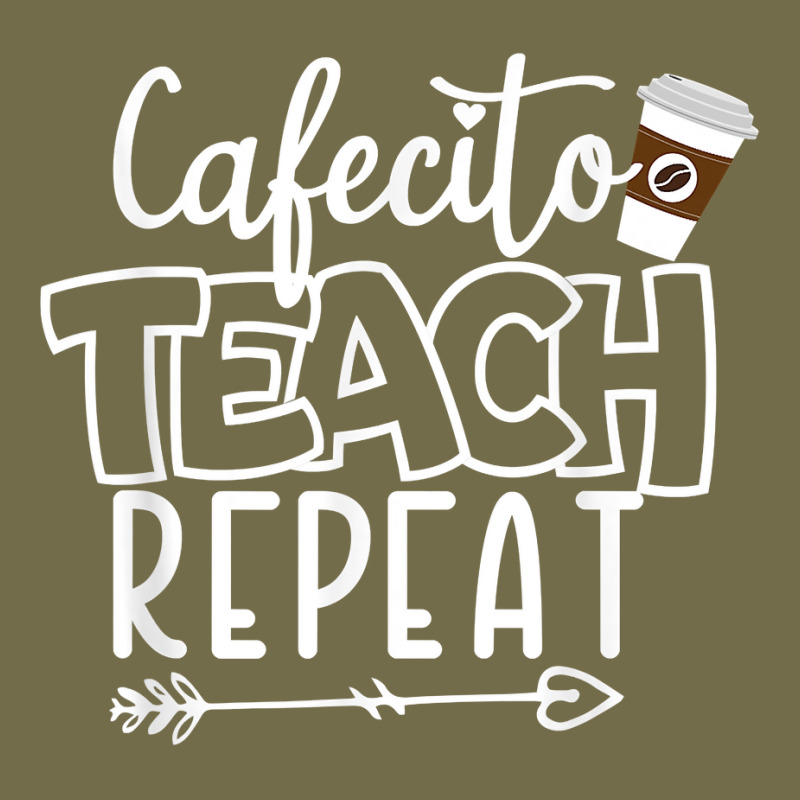 Cafecito Teach Repeat Bilingual Spanish Teacher Bilingue T Shirt Dyed Cap by mikidicosmo | Artistshot