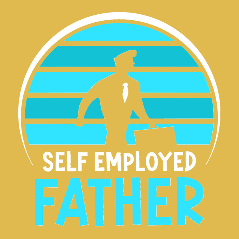 Self Employed Father Work Freelancer Job Boss Dad Daddy Papa Long Slee Dyed Cap by CharlesLCross | Artistshot