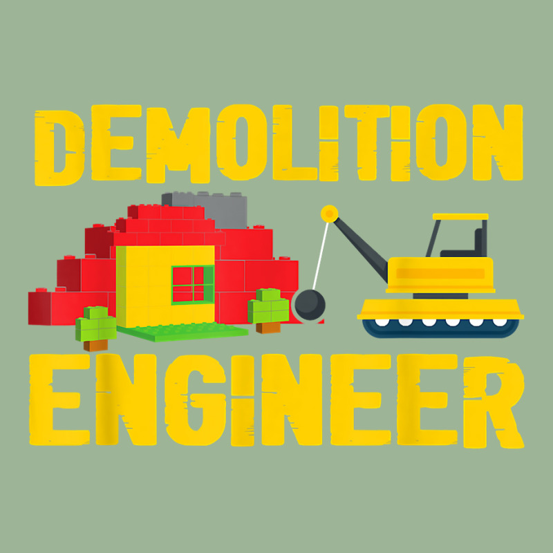 Demolition Engineer Master Builder Building Blocks Bricks For Fans Urban Heavy T-shirt | Artistshot