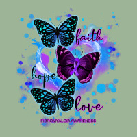 Faith Hope Love Fibromyalgia Awareness T  Shirt Faith Hope Love Butter Urban Pullover Hoodie | Artistshot