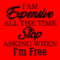 I Am Expensive All The Time Stop Asking When I'm Free, Funny T Shirt Bomber Jacket | Artistshot