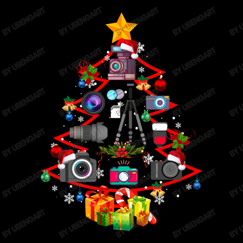 Photographer Camera Christmas Ornament Tree Funny Xmas Maternity Scoop Neck T-shirt by UbengArt | Artistshot