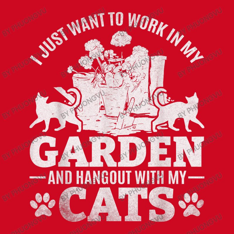 I Just Want To Work In My Garden And Hang Out With My Cats T Shirt Pom Pom Beanie by phuongvu | Artistshot