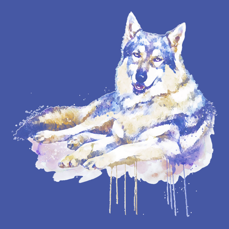 Sitting Wolf Painting T  Shirt Smiling Wolf T  Shirt Pom Pom Beanie | Artistshot