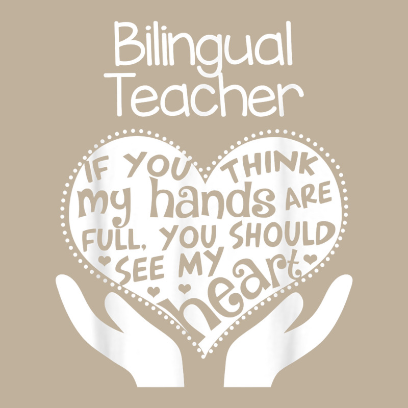 Bilingual Teacher T Shirt Heart Hands School Team Group Gift Sun Shade Cap by ZaraeTrullinger | Artistshot