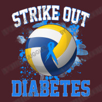 Volleyball Sport Lover Strike Out Diabetes Awareness Volleyball Fighte Mesh Back Trucker Hat | Artistshot