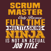 Scrum Master Because Full Time Multi Tasking Ninja Job Title T Shirt Mesh Back Trucker Hat | Artistshot