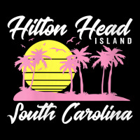 Womens Hilton Head Island South Carolina Vintage Sunset Retro Dark V N Mesh Back Trucker Hat | Artistshot