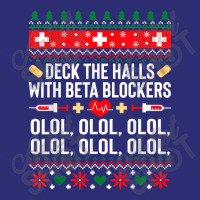 Deck The Halls With Beta Blockers Nurse Christmas Ugly Xmas T Shirt Snapback Trucker Cap | Artistshot