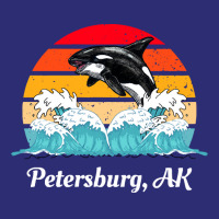 Petersburg T  Shirt Petersburg Alaska Distressed Orca Killer Whale Wav Snapback Trucker Cap | Artistshot