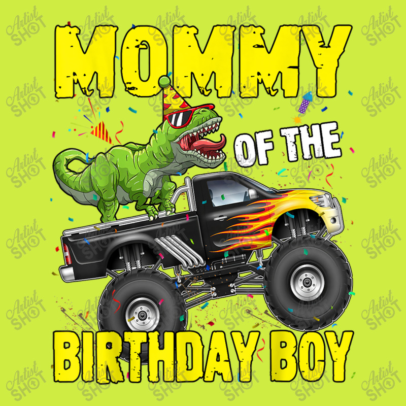 Mommy Of The Birthday Boy Dinosaurs T Rex Monster Truck Characters Car Adjustable Baseball Cap | Artistshot