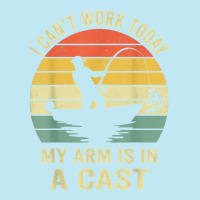 Men Can't Work Today My Arm Is In A Cast Shirt Funny Fishing T Shirt Urban Heavy T-shirt | Artistshot