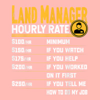 Land Manager Hourly Rate   Funny Property Manager T Shirt Urban Heavy T-shirt | Artistshot