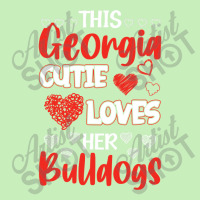 This Georgia Cutie Loves Her Bulldogs! Fun Football Urban Heavy T-shirt | Artistshot