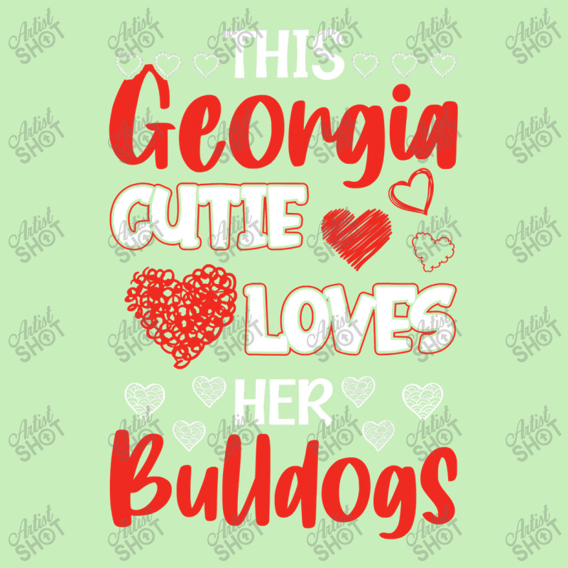 This Georgia Cutie Loves Her Bulldogs! Fun Football Urban Heavy T-shirt | Artistshot