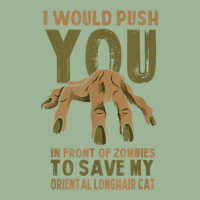 Push You In Zombies To Save My Oriental Longhair Cat Funny T Shirt Urban Heavy T-shirt | Artistshot