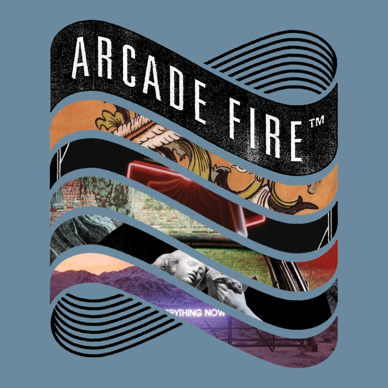 Arcade Fire Discography Urban Heavy T-shirt by cm-arts | Artistshot