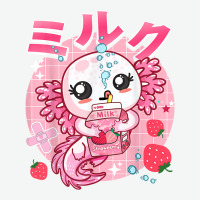 Kawaii Axolotl Strawberry Milk Shake Carton Aesthetic For Fans Urban Pullover Hoodie | Artistshot