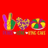 Peace Love King Cake Funny Mardi Gras Festival Party Bomber Jacket | Artistshot