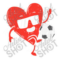 Heart Playing Soccer Valentines Day Football Girls Boys Bomber Jacket | Artistshot