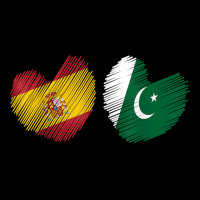 Pakistan Spain Heart Spanish Flag Pakistani Flag Love Heart T Shirt Visor Hat | Artistshot