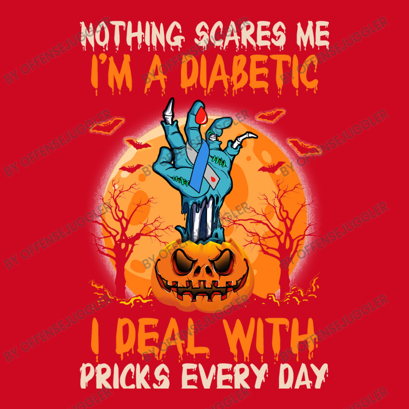 Diabetes Diabetic Nothing Scares Me Im A Diabetic I Deal With Pricks 4 Pom Pom Beanie by offensejuggler | Artistshot