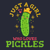 Womens Pickle Just A Girl Who Loves Pickles Vegan V Neck T Shirt Pom Pom Beanie | Artistshot