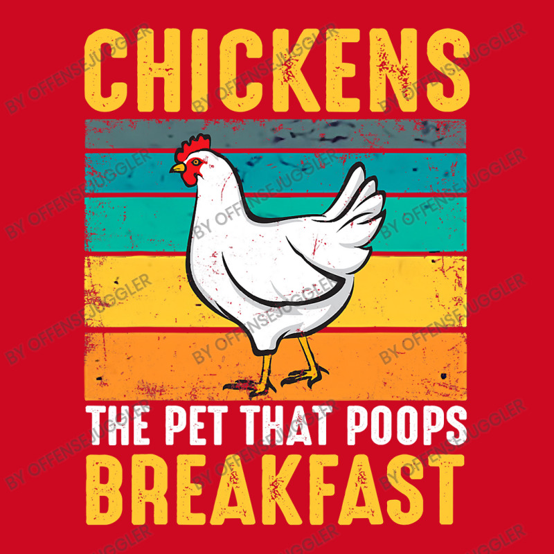 Chicken Chick Funny Chicken Chickens The Pet That Poops Breakfast 336 Pom Pom Beanie by offensejuggler | Artistshot