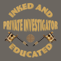 Inked And Educated Private Investigator T Shirt Sun Shade Cap | Artistshot