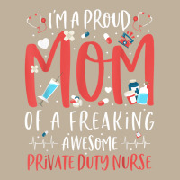 Proud Mom Of A Freaking Awesome Private Duty Mothers Day T Shirt Sun Shade Cap | Artistshot