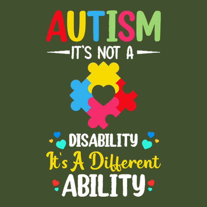 Autism Its Not A Disability Its A Dif T  Shirt Autism It's Not A Disab Sun Shade Cap by lamentableabiding | Artistshot